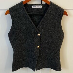 ZARA Charcoal Vest